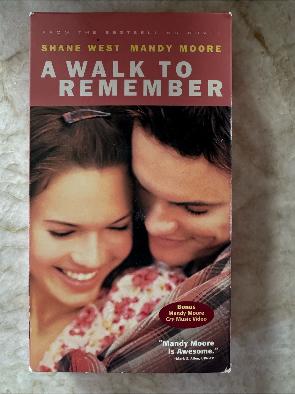A Walk to Remember VHS - Red Cover with Photo